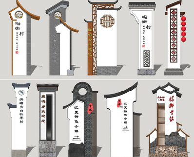 旺苍美丽乡村标识标牌有哪些分类？